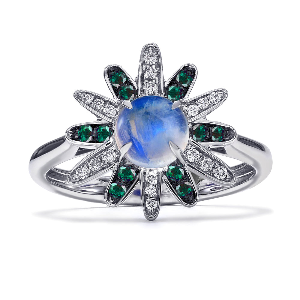 Moonstone Rings White Gold 2025